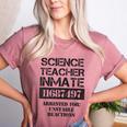 Halloween Science Teacher Prisoner Costume Women's Heather T-Shirt Heather Mauve Halloween Science Teacher Prisoner Costume Women's Heather T-Shirt Heather Mauve