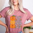 Halloween Teacher Shirt I Teach The Cutest Pumpkins In Patch Men Women Kids Women's Heather T-Shirt Heather Mauve