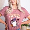 Halloween Teacher Trade Students For Candy Costume Women Women's Heather T-Shirt Heather Mauve