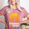 Halloween Teachers Science Math Teachers Love Brains Women's Heather T-Shirt Heather Mauve Halloween Teachers Science Math Teachers Love Brains Women's Heather T-Shirt Heather Mauve