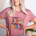 Happy First Day Of School PE Teacher Life Back To School Women's Heather T-Shirt Heather Mauve Happy First Day Of School PE Teacher Life Back To School Women's Heather T-Shirt Heather Mauve