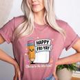 Happy Fri-Yay Teacher Fry Yay Friday Weekend Women's Heather T-Shirt Heather Mauve Happy Fri-Yay Teacher Fry Yay Friday Weekend Women's Heather T-Shirt Heather Mauve
