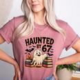 Haunted By 67 Teacher Ghost Pumpkin Halloween Costum Women's Heather T-Shirt Heather Mauve Haunted By 67 Teacher Ghost Pumpkin Halloween Costum Women's Heather T-Shirt Heather Mauve