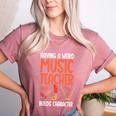 Having a Weird Music Teacher Builds Character Music Teacher Women's Heather T-Shirt Heather Mauve