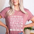 Health Teacher Tshirt Appreciation For Men Women Women's Heather T-Shirt Heather Mauve