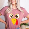 Hilarious Turkey Halloween Thanksgiving Teacher Nurse Women's Heather T-Shirt Heather Mauve Hilarious Turkey Halloween Thanksgiving Teacher Nurse Women's Heather T-Shirt Heather Mauve