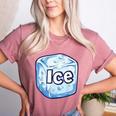 Ice Halloween Pun Costume Easy Lazy Team Group Teacher Women's Heather T-Shirt Heather Mauve Ice Halloween Pun Costume Easy Lazy Team Group Teacher Women's Heather T-Shirt Heather Mauve