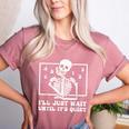 I'Ll Just Wait Until It's Quiet Teacher Men Women Women's Heather T-Shirt Heather Mauve I'Ll Just Wait Until It's Quiet Teacher Men Women Women's Heather T-Shirt Heather Mauve