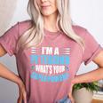 I'm A PE Teacher What's Your Superpower Physical Education Women's Heather T-Shirt Heather Mauve