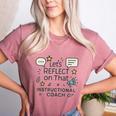 Instructional Coach Reflect Support Teachers Student Success Women's Heather T-Shirt Heather Mauve Instructional Coach Reflect Support Teachers Student Success Women's Heather T-Shirt Heather Mauve