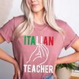 Italian Teacher Italy Italia Back To School First Day Women's Heather T-Shirt Heather Mauve Italian Teacher Italy Italia Back To School First Day Women's Heather T-Shirt Heather Mauve