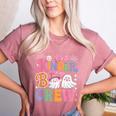 Kinder Boo Crew Kindergarten Teacher Student Halloween Women's Heather T-Shirt Heather Mauve Kinder Boo Crew Kindergarten Teacher Student Halloween Women's Heather T-Shirt Heather Mauve