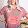 Kindergarten Apple Word Art For Teachers & Students Women's Heather T-Shirt Heather Mauve Kindergarten Apple Word Art For Teachers & Students Women's Heather T-Shirt Heather Mauve