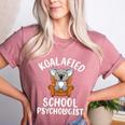 Koalafied School Psychologist Koala Lover Psychology Teacher Women's Heather T-Shirt Heather Mauve