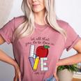Let All That You Do Be Done In Love Christian Teacher Women's Heather T-Shirt Heather Mauve Let All That You Do Be Done In Love Christian Teacher Women's Heather T-Shirt Heather Mauve
