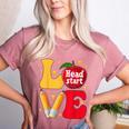 Love Headstart Head Start Teachers First Day Of School Women's Heather T-Shirt Heather Mauve Love Headstart Head Start Teachers First Day Of School Women's Heather T-Shirt Heather Mauve