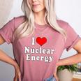 I Love Nuclear Energy School Teacher Women's Heather T-Shirt Heather Mauve I Love Nuclear Energy School Teacher Women's Heather T-Shirt Heather Mauve