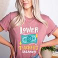 Lower Teacher's Salaries For Men Women Girls Kids Women's Heather T-Shirt Heather Mauve Lower Teacher's Salaries For Men Women Girls Kids Women's Heather T-Shirt Heather Mauve