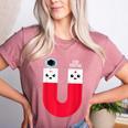 Magnet Science Pun T-Shirt For Geeks Science Teachers Women's Heather T-Shirt Heather Mauve Magnet Science Pun T-Shirt For Geeks Science Teachers Women's Heather T-Shirt Heather Mauve