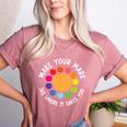 Make Your Mark For a International Dot Day Teacher Dot Lover Women's Heather T-Shirt Heather Mauve