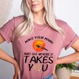Make Mark Paintbrush International Dot Day Art Teacher Women's Heather T-Shirt Heather Mauve Make Mark Paintbrush International Dot Day Art Teacher Women's Heather T-Shirt Heather Mauve