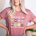 Math Is My Jam And Im Here To Spread It Math Teacher Women's Heather T-Shirt Heather Mauve Math Is My Jam And Im Here To Spread It Math Teacher Women's Heather T-Shirt Heather Mauve