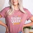 Mathematician And Mathematics Teacher Algebra Queen Women's Heather T-Shirt Heather Mauve Mathematician And Mathematics Teacher Algebra Queen Women's Heather T-Shirt Heather Mauve