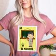 Mexican For Teachers El Maestro Women's Heather T-Shirt Heather Mauve Mexican For Teachers El Maestro Women's Heather T-Shirt Heather Mauve