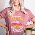 Middle School Science Teacher Halloween Costume For Men Women Women's Heather T-Shirt Heather Mauve