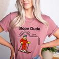 Nerdy Slope Dude Geometry Algebra Math Teacher Women's Heather T-Shirt Heather Mauve