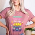 Nursery Rhymes Are My Jam 80s Retro Teachers & Students Kids Women's Heather T-Shirt Heather Mauve Nursery Rhymes Are My Jam 80s Retro Teachers & Students Kids Women's Heather T-Shirt Heather Mauve