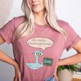 Oh Hello Kindergarteners Shirt Cute Pigeon Teacher Tee Women's Heather T-Shirt Heather Mauve Oh Hello Kindergarteners Shirt Cute Pigeon Teacher Tee Women's Heather T-Shirt Heather Mauve