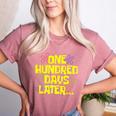 One Hundred Days Later 100th Day Of School Teacher Student Women's Heather T-Shirt Heather Mauve One Hundred Days Later 100th Day Of School Teacher Student Women's Heather T-Shirt Heather Mauve