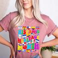 Hispanic Heritage Month 2025 Latino Puerto Rico Teacher Kids Women's Heather T-Shirt Heather Mauve