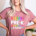 Pre-K Crew Teacher Team Squad Hello Back School Graduation Women's Heather T-Shirt Heather Mauve Pre-K Crew Teacher Team Squad Hello Back School Graduation Women's Heather T-Shirt Heather Mauve
