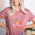 Pre-K Dream Team Back To School Teacher Flower Women's Heather T-Shirt Heather Mauve