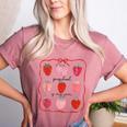 Preschool Is My Jam Strawberry Teacher First Day Of School Women's Heather T-Shirt Heather Mauve Preschool Is My Jam Strawberry Teacher First Day Of School Women's Heather T-Shirt Heather Mauve