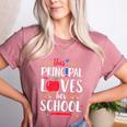 This Principal Loves Her School Teacher Appreciation Women's Heather T-Shirt Heather Mauve