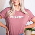Protagonist English Literature Teacher Costume T Shirt Women's Heather T-Shirt Heather Mauve Protagonist English Literature Teacher Costume T Shirt Women's Heather T-Shirt Heather Mauve