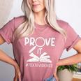 Prove It Text Evidences Reading Teacher First Day Of School Women's Heather T-Shirt Heather Mauve Prove It Text Evidences Reading Teacher First Day Of School Women's Heather T-Shirt Heather Mauve