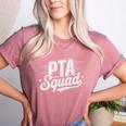 PTA Squad Parent Teacher Association Back To School Teacher Women's Heather T-Shirt Heather Mauve
