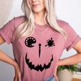 Pumpkin Artist Halloween Art Teacher Women's Heather T-Shirt Heather Mauve