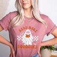 Read More Books Cute Ghost Reading Book Teacher Halloween Women's Heather T-Shirt Heather Mauve Read More Books Cute Ghost Reading Book Teacher Halloween Women's Heather T-Shirt Heather Mauve