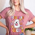 Read More Books Groovy Halloween Teacher Women Women's Heather T-Shirt Heather Mauve Read More Books Groovy Halloween Teacher Women Women's Heather T-Shirt Heather Mauve