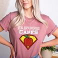 Real Superheroes Don't Wear Capes Teacher Shirt Teaching Te Women's Heather T-Shirt Heather Mauve