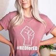 Red For Ed Teacher Fist North Carolina RedforEd Shirts Women's Heather T-Shirt Heather Mauve Red For Ed Teacher Fist North Carolina RedforEd Shirts Women's Heather T-Shirt Heather Mauve
