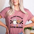 Retro You Can't Scare Me I Teach 5th Grade Teacher Halloween Women's Heather T-Shirt Heather Mauve