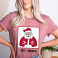 Retro All Done Christmas Special Ed Teacher Team Santa Women Women's Heather T-Shirt Heather Mauve Retro All Done Christmas Special Ed Teacher Team Santa Women Women's Heather T-Shirt Heather Mauve