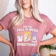 Retro Are You Fall O Ween Directions Teacher Halloween Ghost Women's Heather T-Shirt Heather Mauve Retro Are You Fall O Ween Directions Teacher Halloween Ghost Women's Heather T-Shirt Heather Mauve