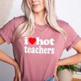 Retro I Love Hot Teachers Vintage I Heart Hot Teacher Men Women Girls Kids Women's Heather T-Shirt Heather Mauve